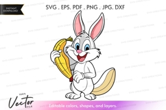 Happy bunny holding banana Product Image 1
