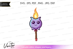 Cute torch vector clipart Product Image 1