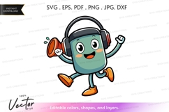 Dancing speaker vector clipart Product Image 1