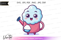 Happy cloud watering plant Product Image 1