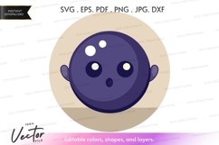 Cute alien head vector clipart Product Image 1