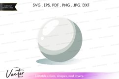 Spherical object vector clipart Product Image 1