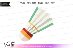 Badminton shuttlecock vector clipart Product Image 1