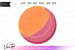 Peach vector clipart Product Image 1