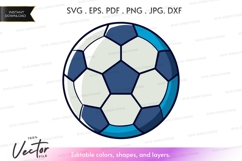 Soccer ball vector clipart Product Image 1