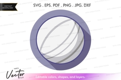 Tennis ball vector clipart Product Image 1