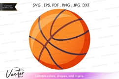 Basketball vector clipart Product Image 1