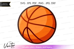Basketball vector clipart Product Image 1