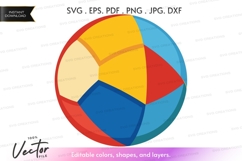 Colorful beach ball vector clipart Product Image 1