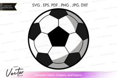 Soccer ball vector clipart Product Image 1