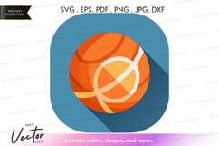 Basketball vector clipart Product Image 1