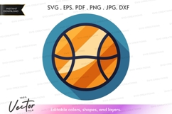 Basketball vector clipart Product Image 1