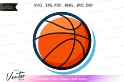 Basketball vector clipart Product Image 1