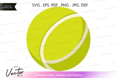 Tennis ball vector clipart Product Image 1