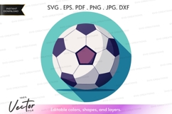 Soccer ball vector clipart Product Image 1
