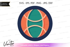 Vector clipart of a rugby ball Product Image 1