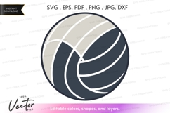 Volleyball vector clipart Product Image 1