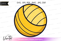 Volleyball vector clipart Product Image 1