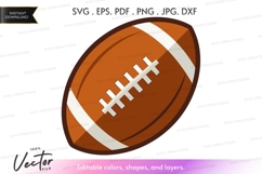 Football vector clipart Product Image 1