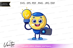 Creative idea character vector clipart Product Image 1