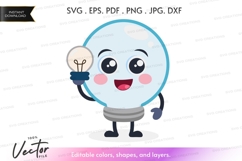 Light bulb idea character Product Image 1