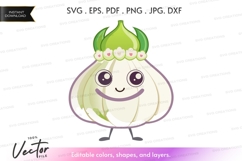 Cute garlic character Product Image 1