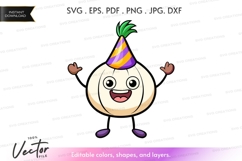 Celebrating garlic clipart Product Image 1