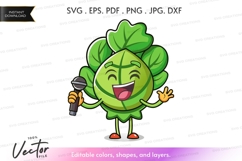 Singing cabbage character Product Image 1