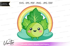 Happy cabbage under rainbow Product Image 1