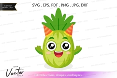 Happy pineapple character Product Image 1