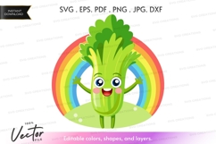 Happy broccoli with rainbow Product Image 1