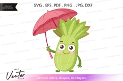 Cute pineapple with umbrella Product Image 1