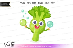 Happy broccoli with bubbles Product Image 1