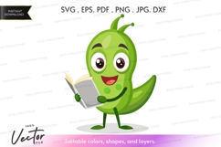 Reading pepper clipart Product Image 1
