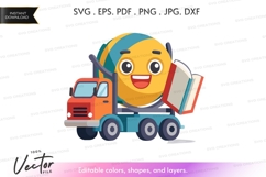 Happy cement mixer truck Product Image 1