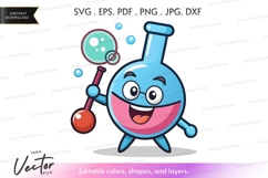 Happy science beaker character Product Image 1