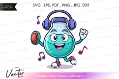 Dancing light bulb with headphones Product Image 1