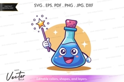 Magical potion bottle with wand Product Image 1