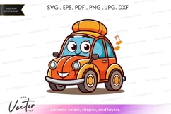 Happy car with roof rack Product Image 1