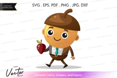 Happy apple character Product Image 1