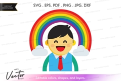 Businessman with rainbow Product Image 1