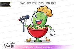 Singing broccoli clipart Product Image 1