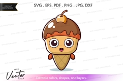 Cute ice cream character Product Image 1