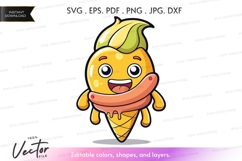 Happy ice cream character Product Image 1