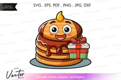 Happy pancake with chocolate and gift Product Image 1