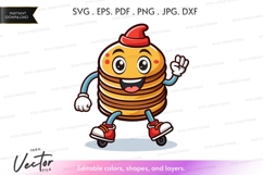 Stack of pancakes skateboarding Product Image 1