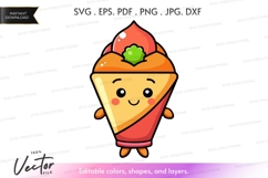 Cute ice cream cone character Product Image 1