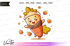 Autumn cone character Product Image 1