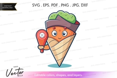Ice cream cone character Product Image 1