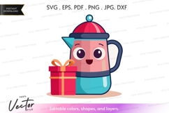 Happy tea pot with gift Product Image 1